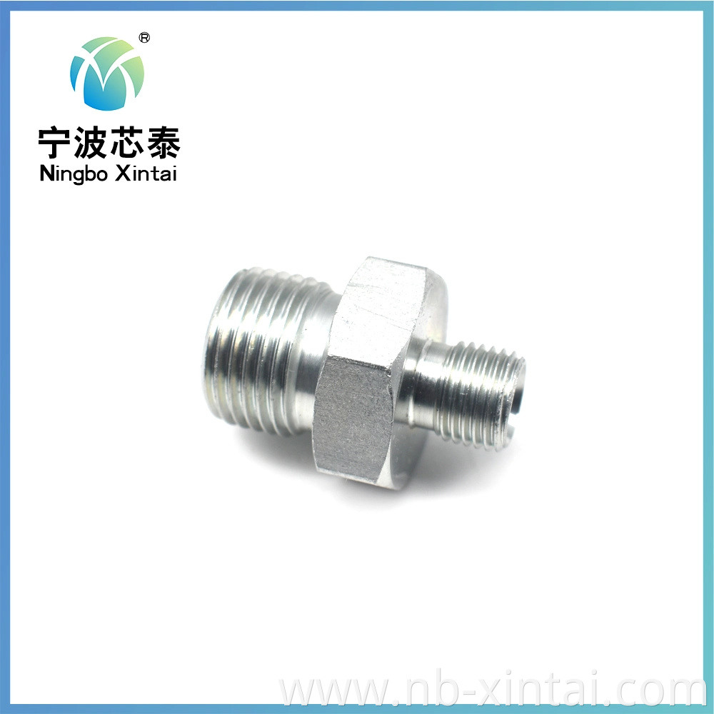 Stainless Steel Straight Fitting Hydraulic Hose Male Thread Adapter Straight Tube Connector Fittings